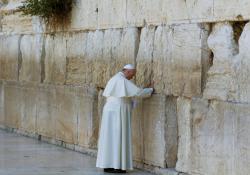 papa e muro das lamentações