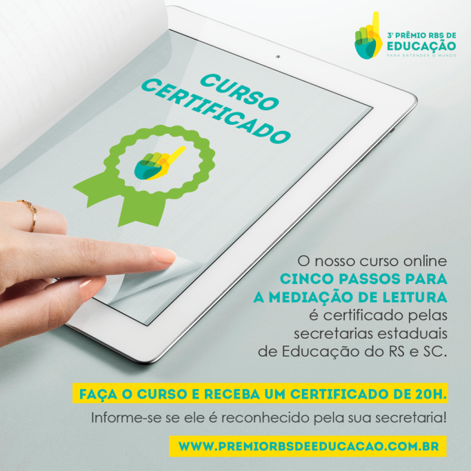 Curso certificado 3º Prêmio RBS de Educação