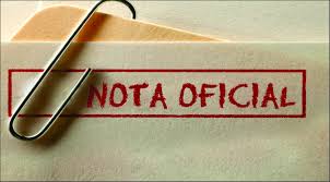 Nota Oficial