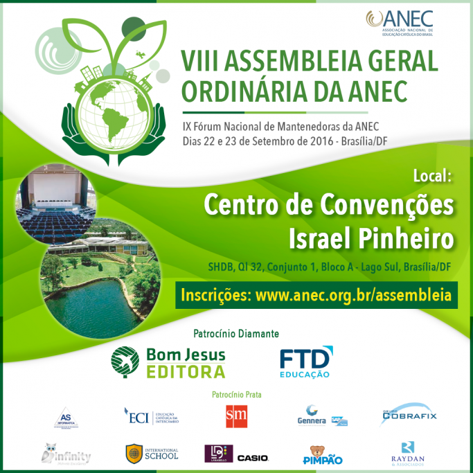 card VIII Assembleia Geral Ordinária e IX Fórum Nacional de Mantenedoras da ANEC